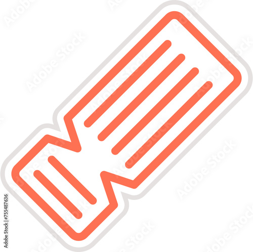 Ticket Vector Icon Design Illustration