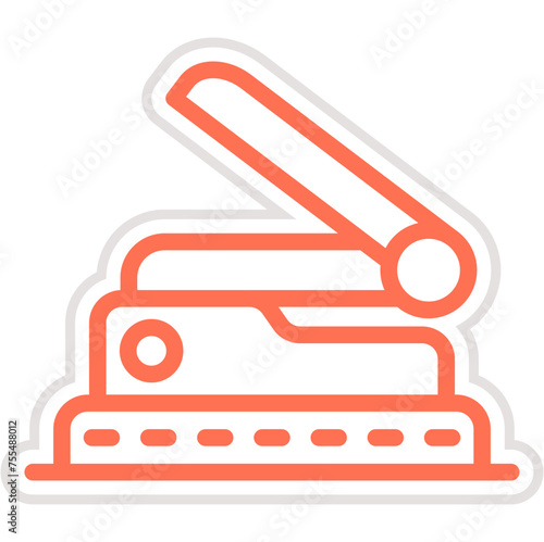 Hole Puncher Vector Icon Design Illustration