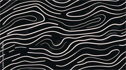 Topographic map texture. Grunge brush pattern. Abstract wave pattern. Points. Vector illustration. Striped abstract wavy background. Seamless. © Alexsander