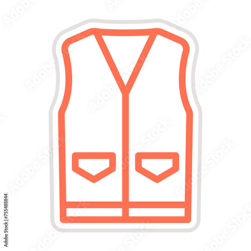 Vest Vector Icon Design Illustration