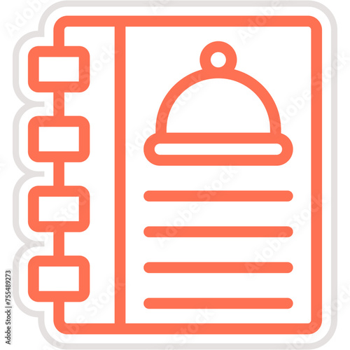 Cookbook Vector Icon Design Illustration