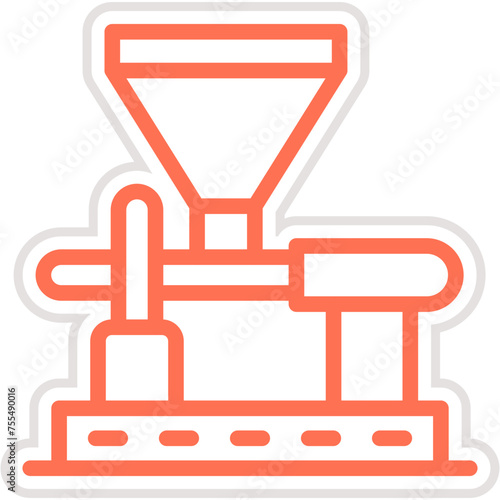 Coffee Mill Vector Icon Design Illustration