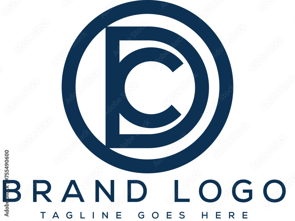 Obraz premium letter CD logo design vector template design for brand.