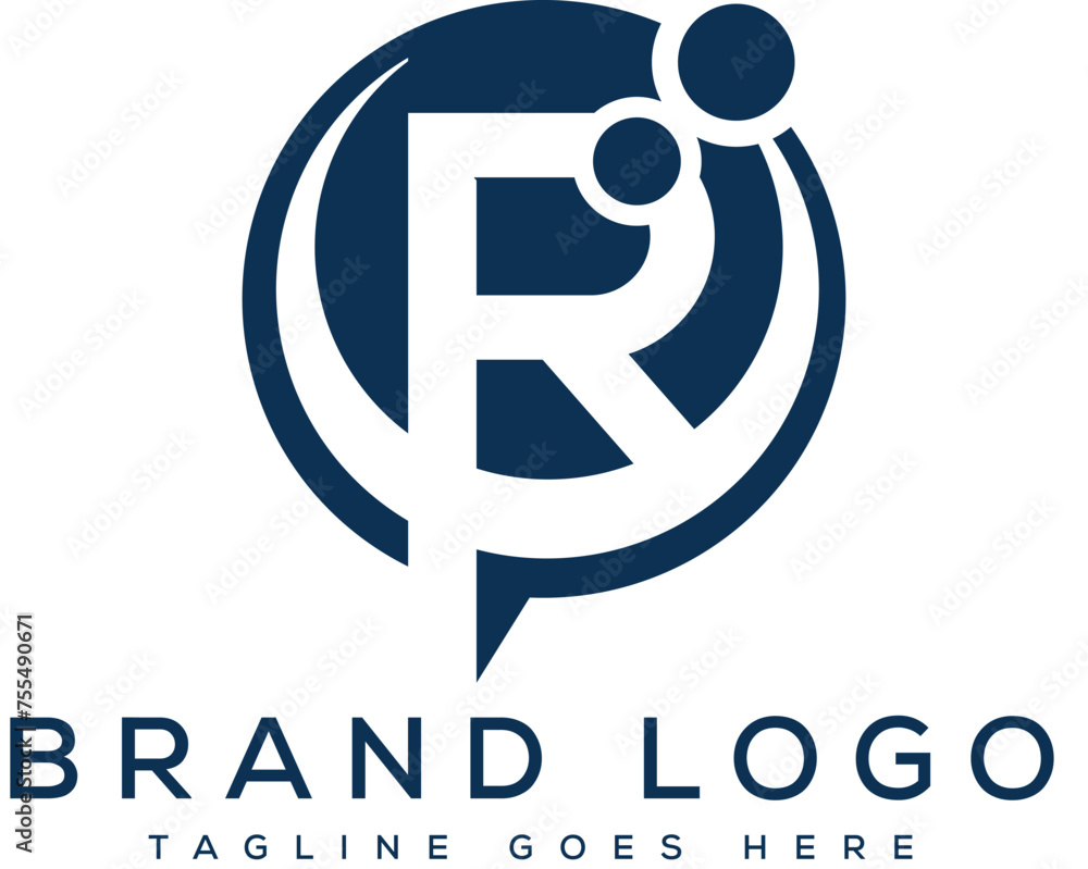 letter R logo design vector template design for brand. letter R logo design vector template design for brand.
