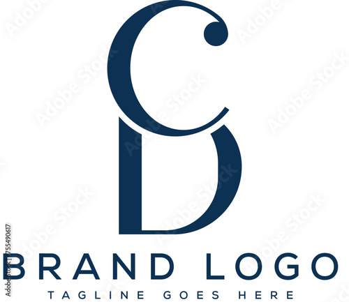 letter CD logo design vector template design for brand.