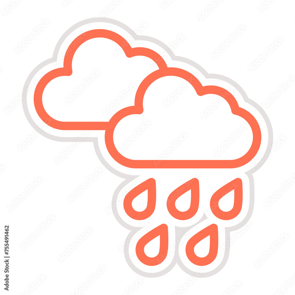 Rain Vector Icon Design Illustration Rain Vector Icon Design Illustration