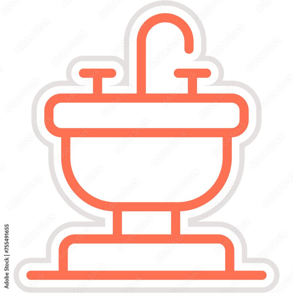 Sink Vector Icon Design Illustration Sink Vector Icon Design Illustration