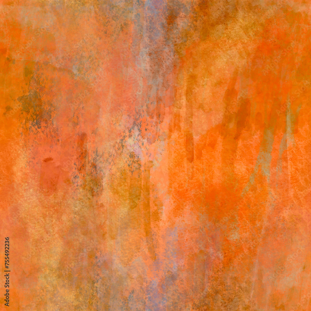 Abstract multicolor blurred layered painted seamless pattern Autumn natural transparent colors