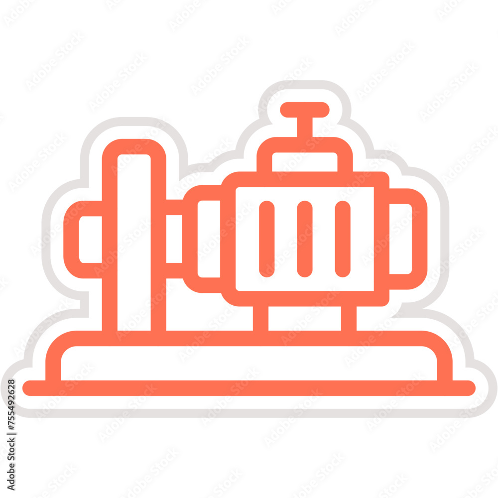 Obraz premium Pump Vector Icon Design Illustration