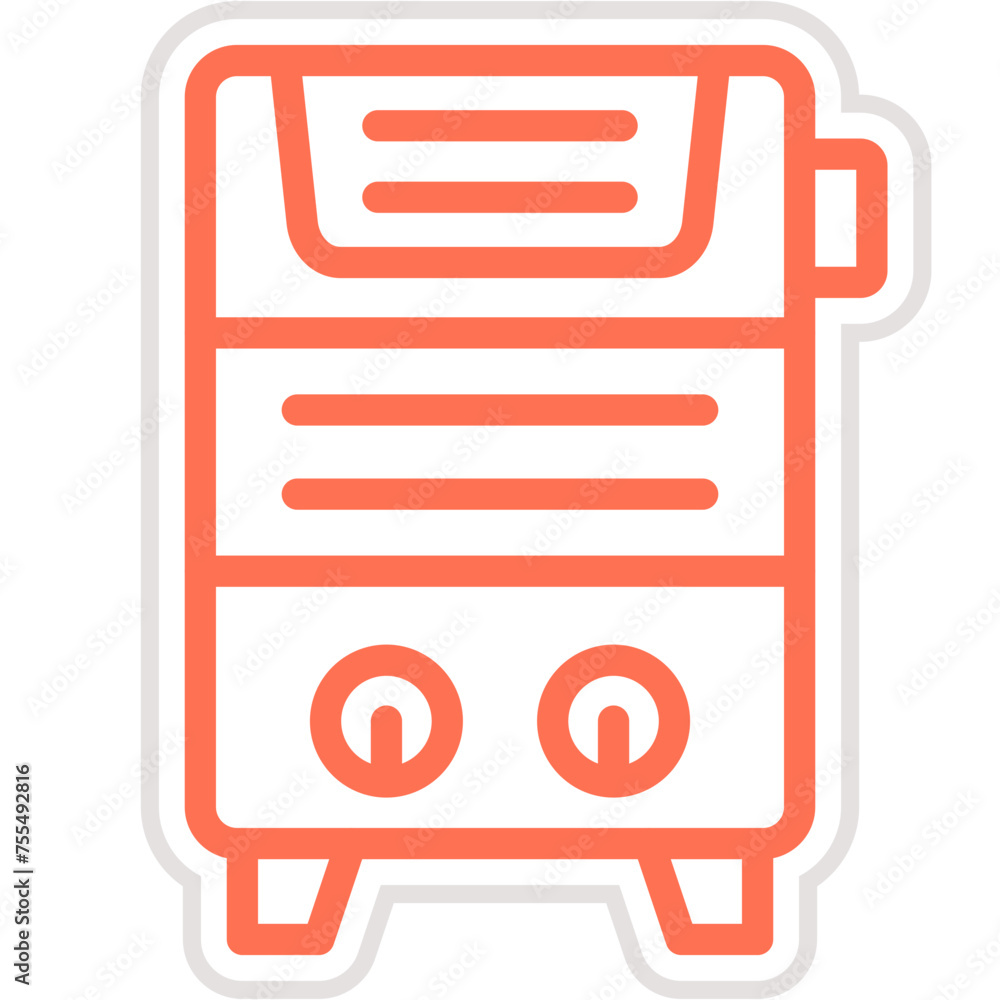 Water Heater Vector Icon Design Illustration Water Heater Vector Icon Design Illustration