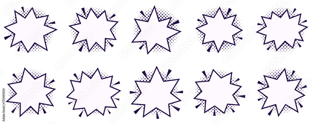 Cartoon Explosion Shape Cartoon Explosion Shape