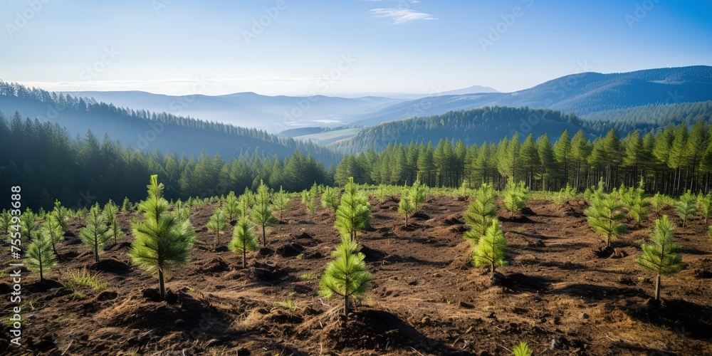 Planting new trees.