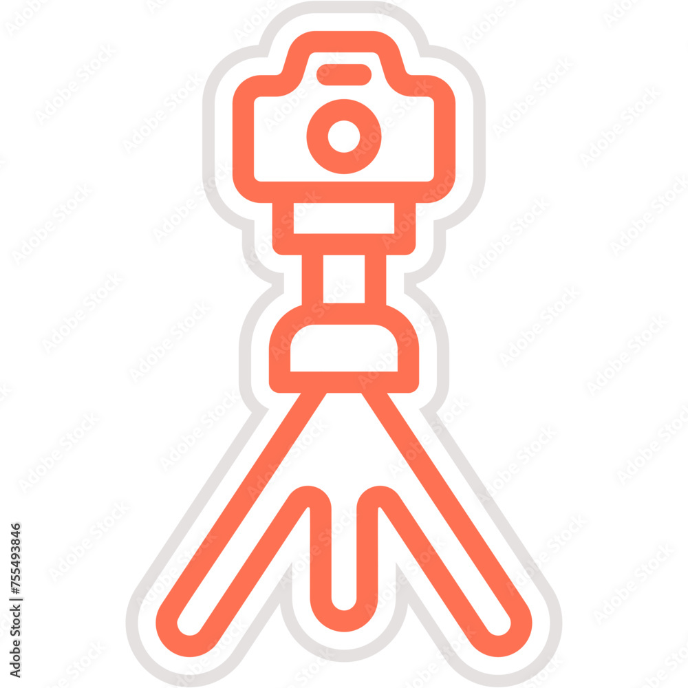 Tripod stand Vector Icon Design Illustration