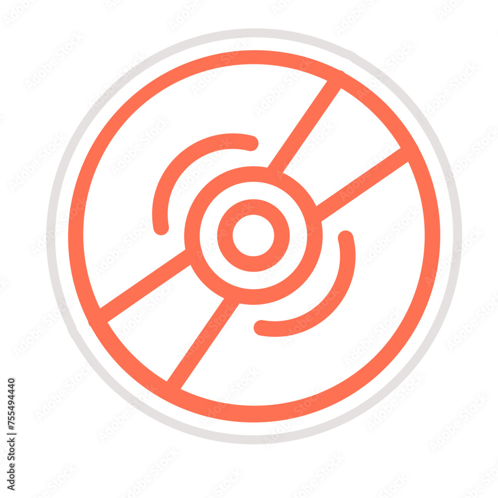 Compact Disk Vector Icon Design Illustration Compact Disk Vector Icon Design Illustration