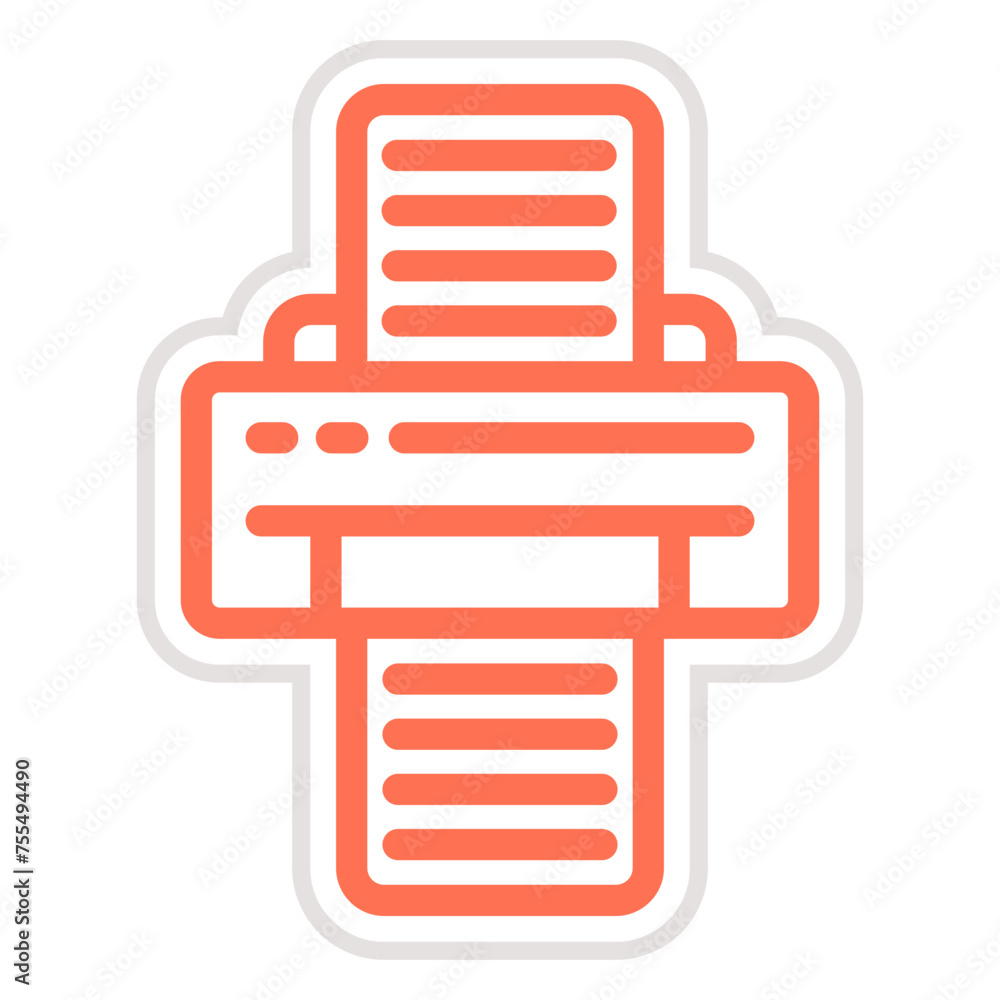 Printer Vector Icon Design Illustration Printer Vector Icon Design Illustration