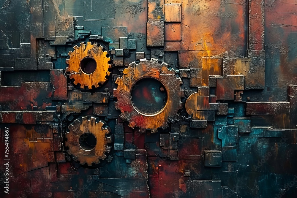 Obraz premium Fractured Mechanisms