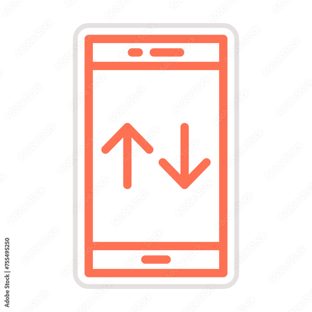 Mobile Data Vector Icon Design Illustration Mobile Data Vector Icon Design Illustration