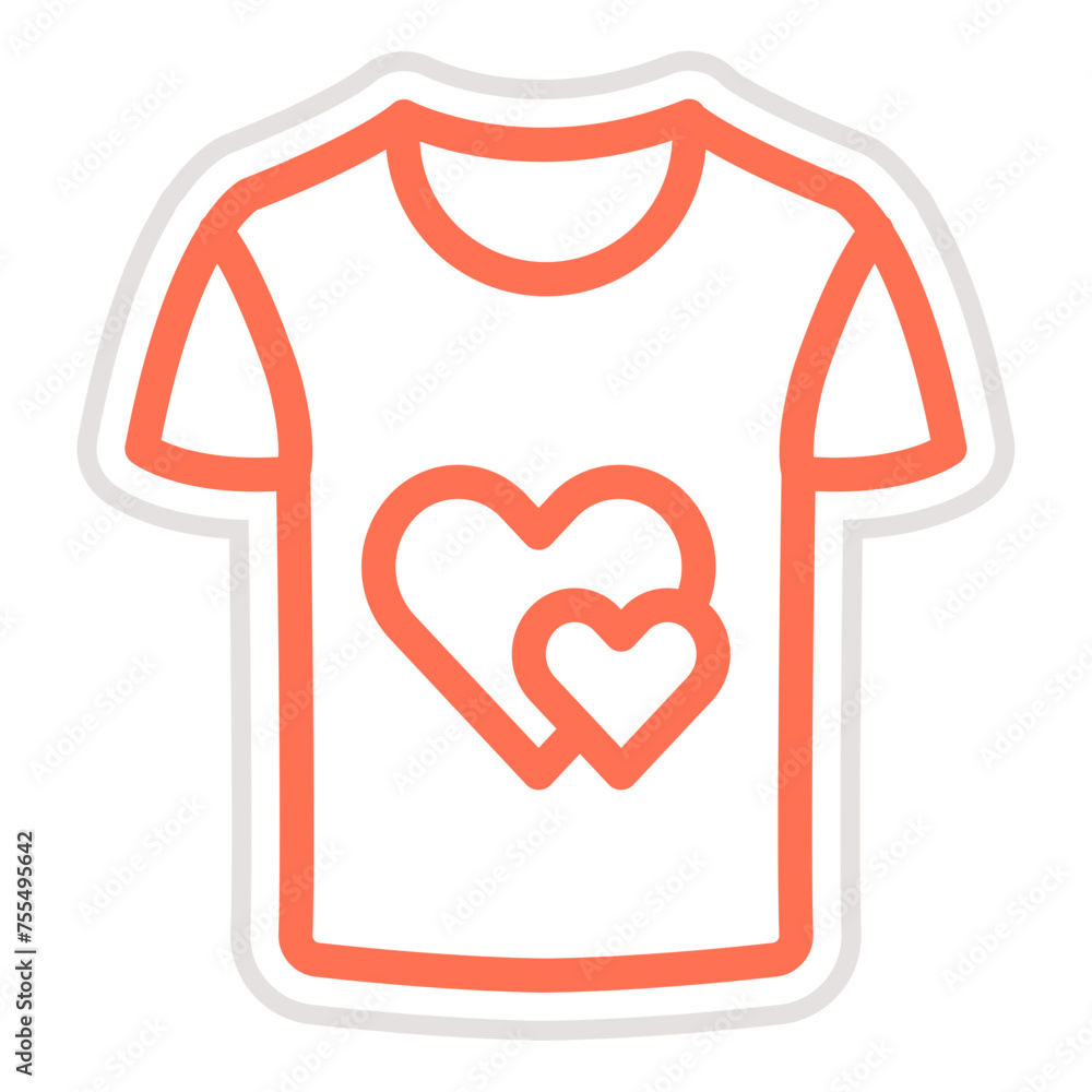 Tshirt Vector Icon Design Illustration Tshirt Vector Icon Design Illustration
