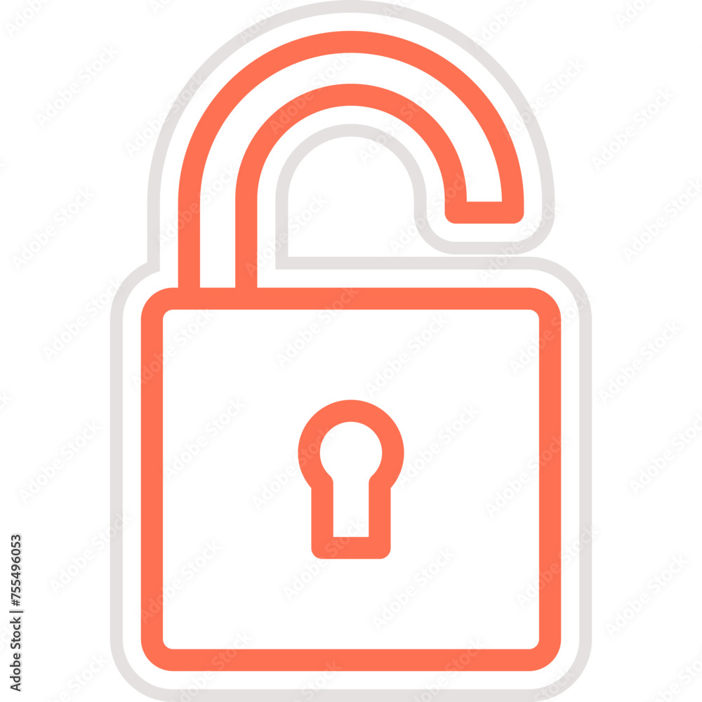 Unlocked Vector Icon Design Illustration Unlocked Vector Icon Design Illustration