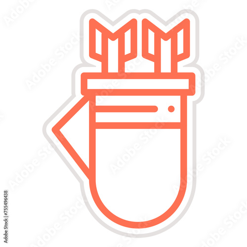 Quiver Vector Icon Design Illustration
