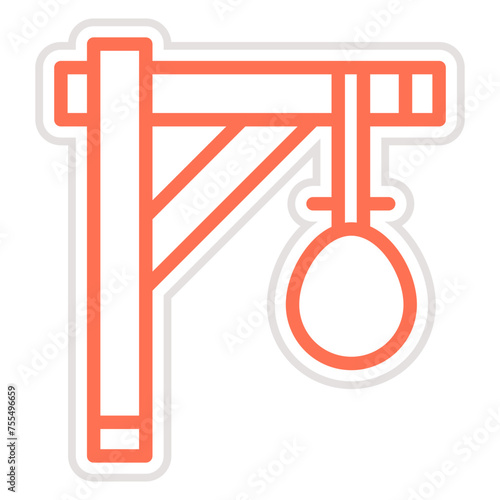 Gallows Vector Icon Design Illustration