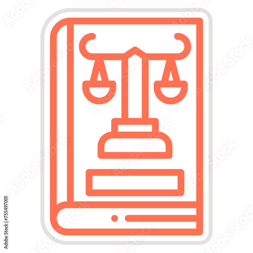 Company Law Vector Icon Design Illustration