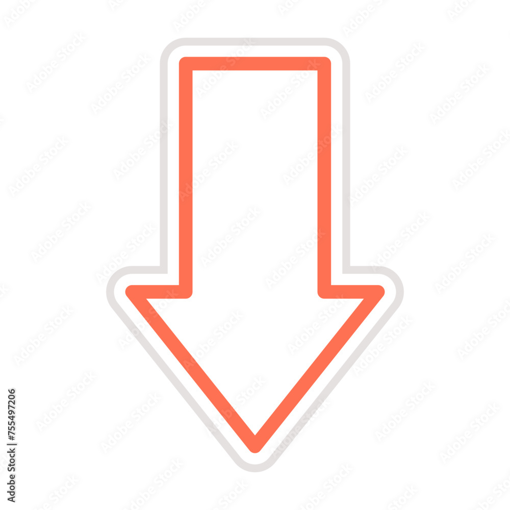 Down arrow Vector Icon Design Illustration Down arrow Vector Icon Design Illustration
