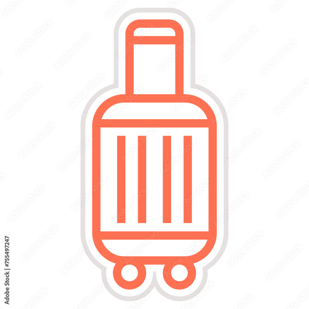 Luggage Vector Icon Design Illustration Luggage Vector Icon Design Illustration