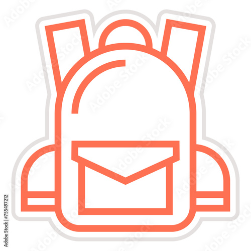 Bagpack Vector Icon Design Illustration