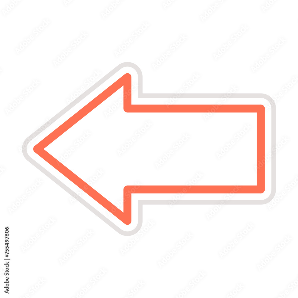 Left arrow Vector Icon Design Illustration Left arrow Vector Icon Design Illustration