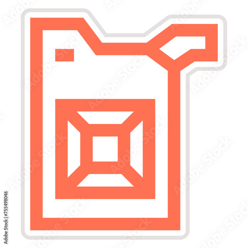 Kerosene Can Vector Icon Design Illustration