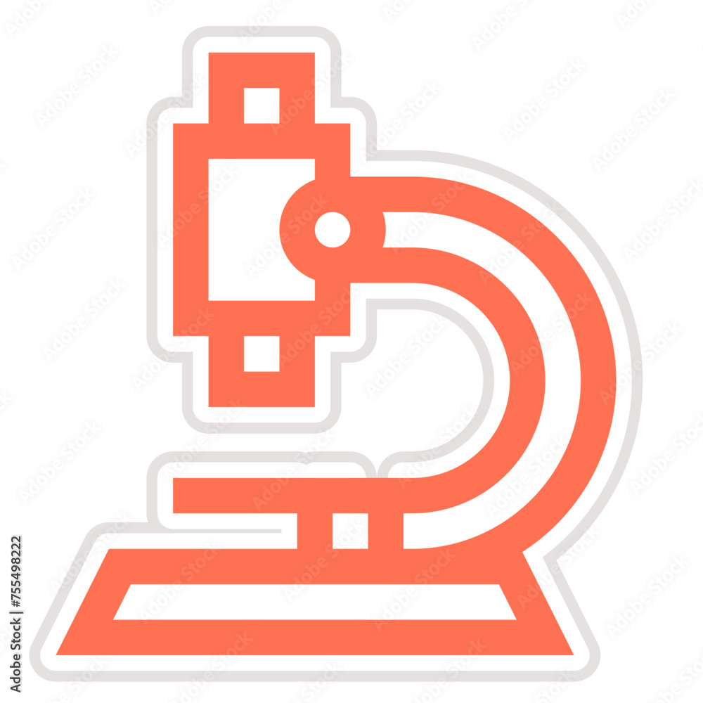 Microscope Vector Icon Design Illustration Microscope Vector Icon Design Illustration
