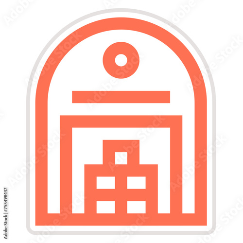 Warehouse Vector Icon Design Illustration