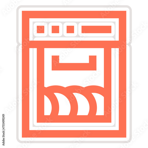 Dishwashing Vector Icon Design Illustration