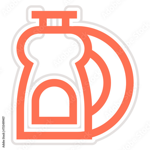 Dish washing Vector Icon Design Illustration