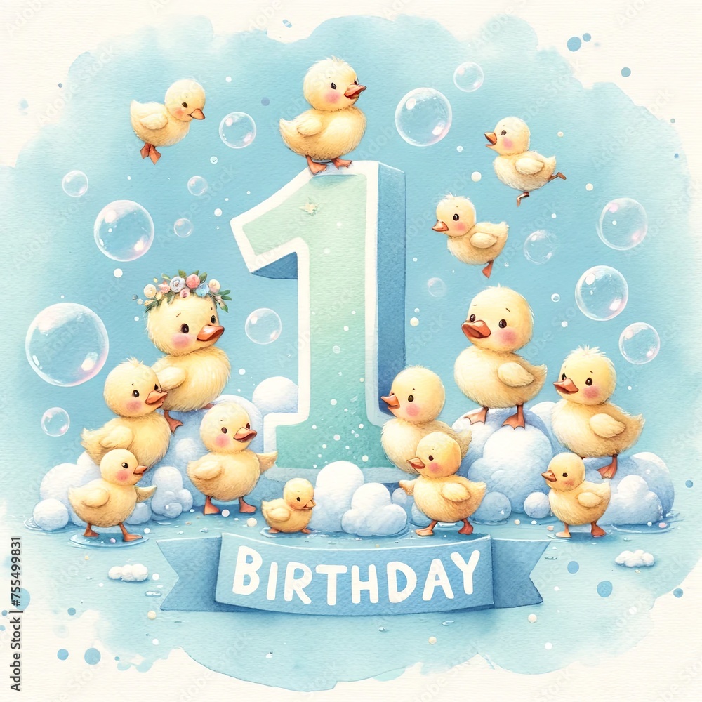 Ducks Celebrate Whimsical First Birthday Ducks Celebrate Whimsical First Birthday