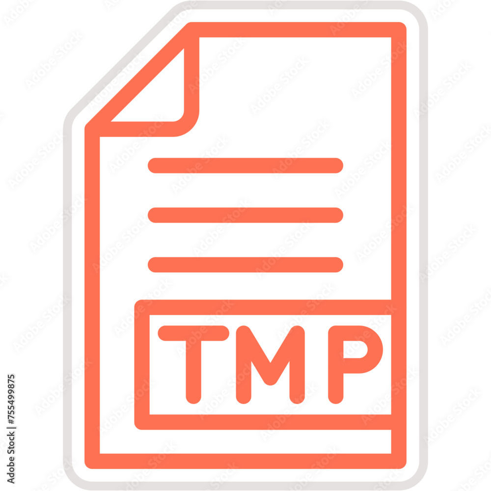 TMP Vector Icon Design Illustration TMP Vector Icon Design Illustration