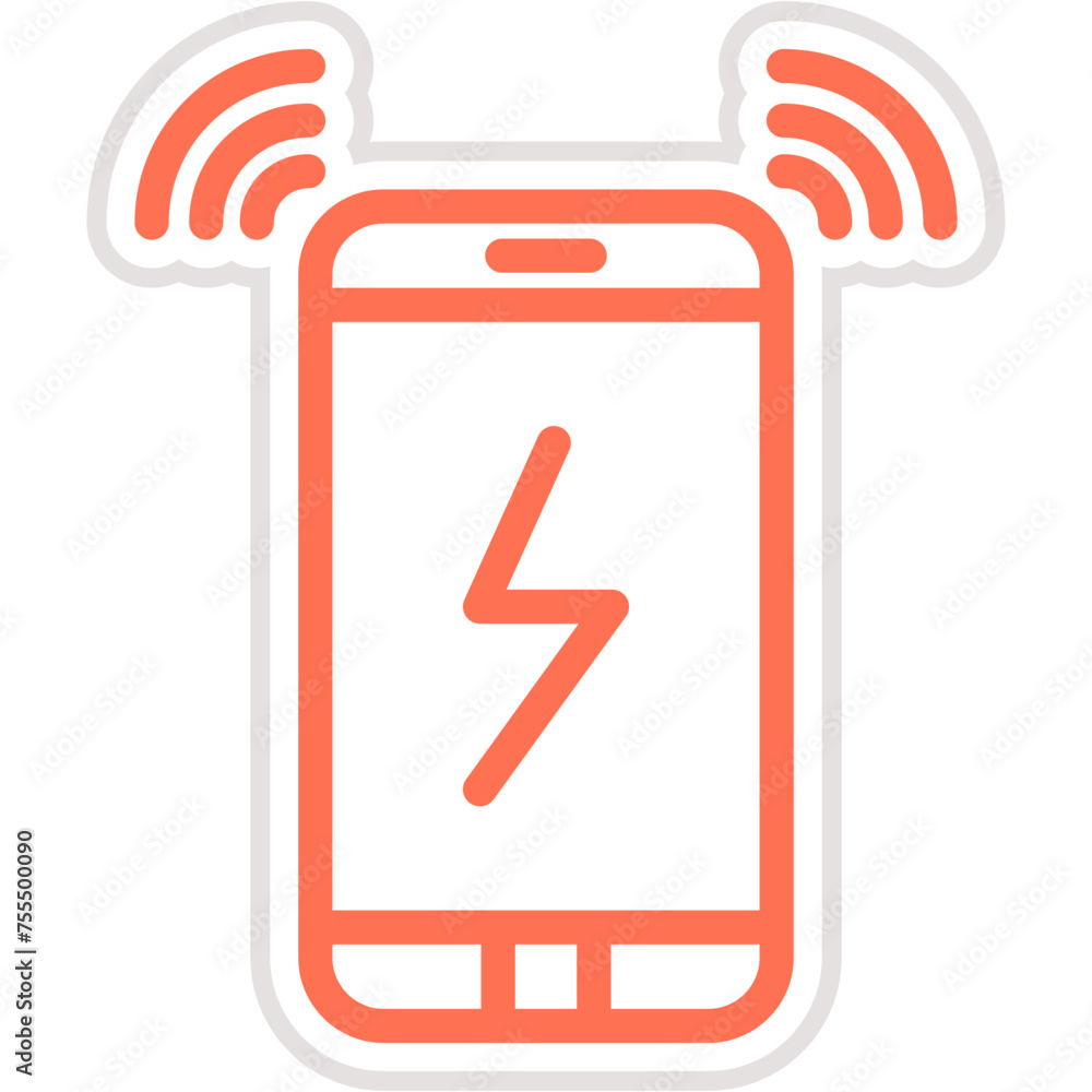 Wireless charging Vector Icon Design Illustration Wireless charging Vector Icon Design Illustration