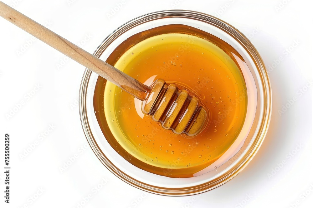 A spoonful of honey is sitting in a bowl. The spoon is wooden and is sticking out of the honey. And it looks delicious A spoonful of honey is sitting in a bowl. The spoon is wooden and is sticking out of the honey. And it looks delicious