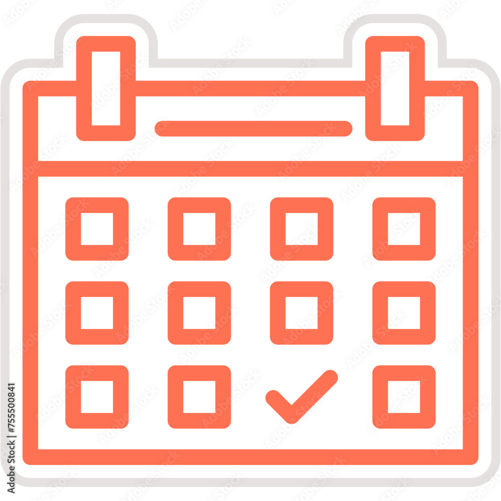 Schedule Vector Icon Design Illustration Schedule Vector Icon Design Illustration
