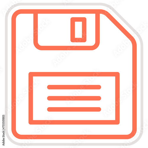 Floppy Disk Vector Icon Design Illustration