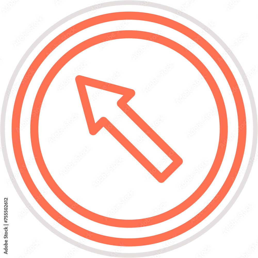 Upper left Vector Icon Design Illustration Upper left Vector Icon Design Illustration