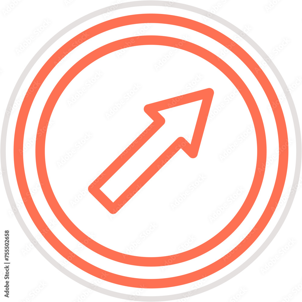 Upper right Vector Icon Design Illustration Upper right Vector Icon Design Illustration