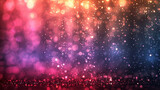 Enchanting fantasy background with a magic rain of sparkling and glittery particles