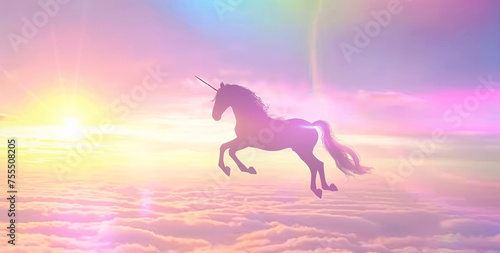 a unicorn in the sky © Ion