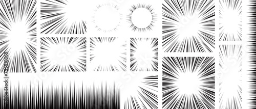 集中線のセット