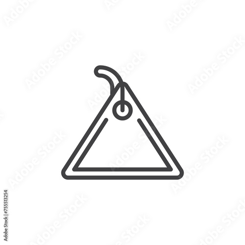 Triangle Tag line icon