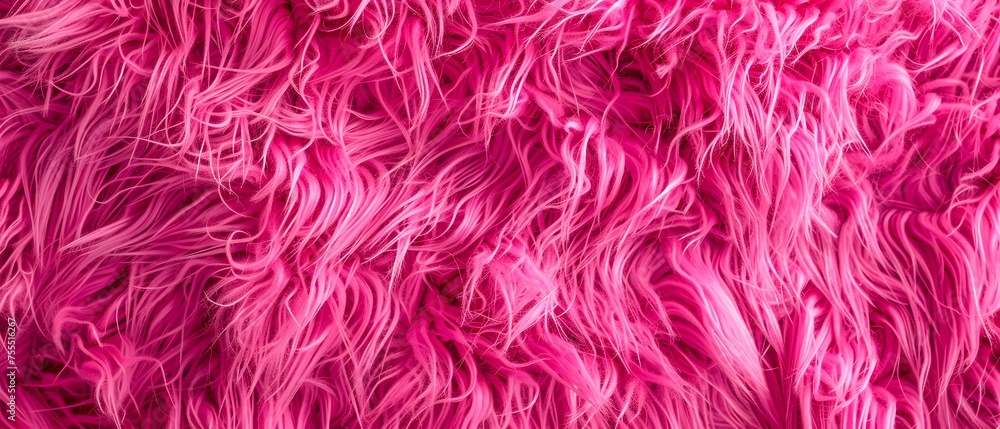 Close up of soft fluffy pink feather Abstract background textured. Copy space. Mockup. 
