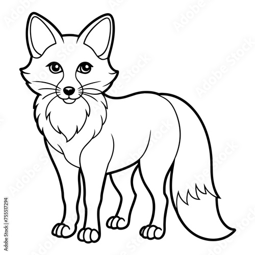 Fox, vixen, vulpine, polar fox, blue fox, dodger, pet, vector, illustration, draw, cartoon, pretty, cute
