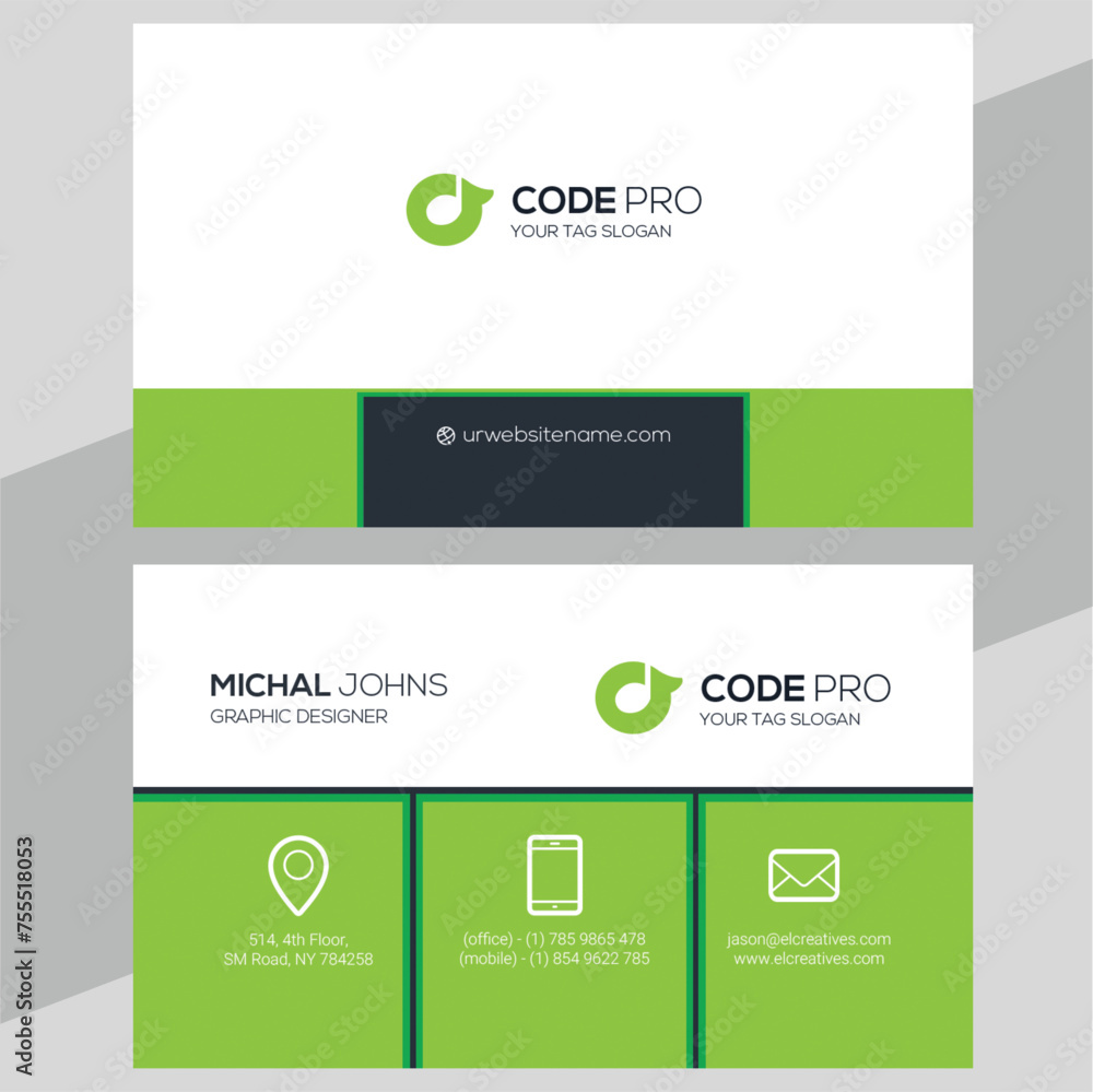 Modern Professional Business Card Design Modern Professional Business Card Design